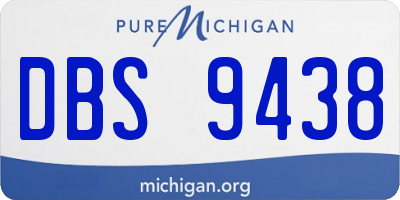 MI license plate DBS9438