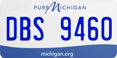 MI license plate DBS9460