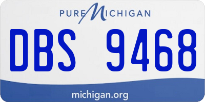 MI license plate DBS9468