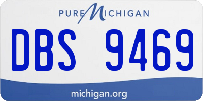 MI license plate DBS9469