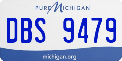 MI license plate DBS9479