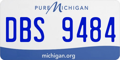MI license plate DBS9484