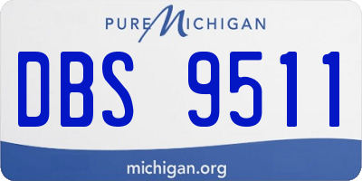 MI license plate DBS9511