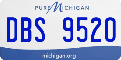 MI license plate DBS9520