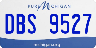 MI license plate DBS9527