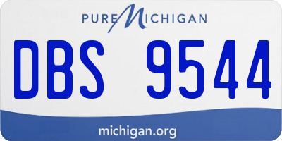 MI license plate DBS9544