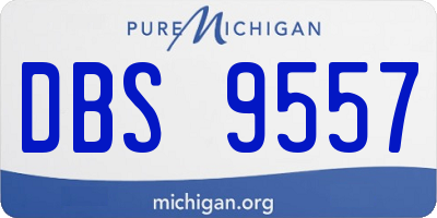 MI license plate DBS9557