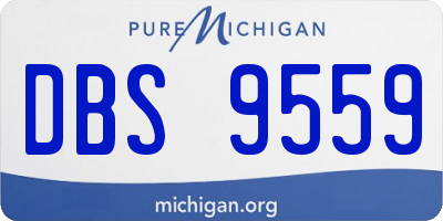 MI license plate DBS9559