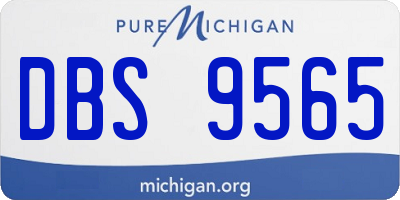 MI license plate DBS9565