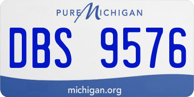 MI license plate DBS9576