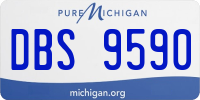 MI license plate DBS9590