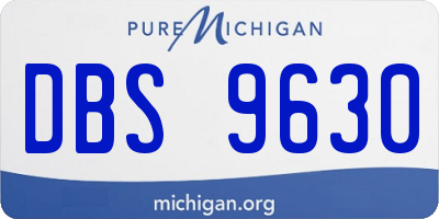 MI license plate DBS9630