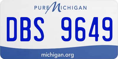 MI license plate DBS9649