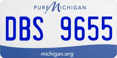 MI license plate DBS9655