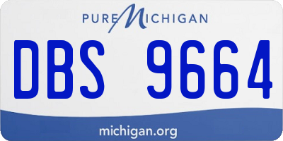 MI license plate DBS9664