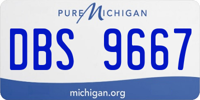 MI license plate DBS9667