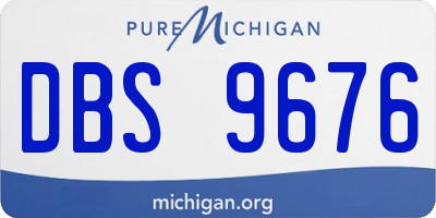 MI license plate DBS9676