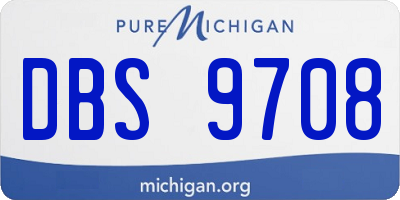 MI license plate DBS9708