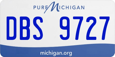 MI license plate DBS9727