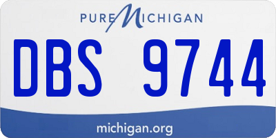 MI license plate DBS9744