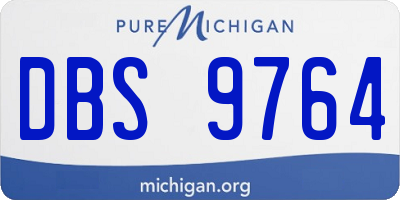 MI license plate DBS9764