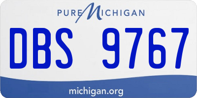 MI license plate DBS9767