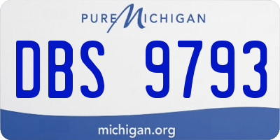 MI license plate DBS9793
