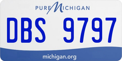 MI license plate DBS9797