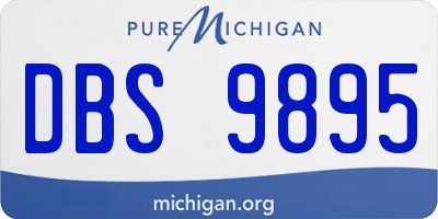 MI license plate DBS9895