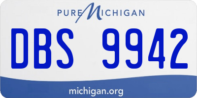 MI license plate DBS9942