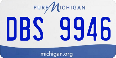 MI license plate DBS9946