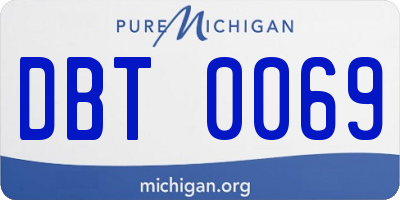 MI license plate DBT0069