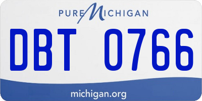 MI license plate DBT0766