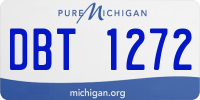 MI license plate DBT1272