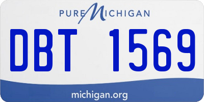 MI license plate DBT1569