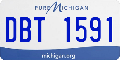 MI license plate DBT1591