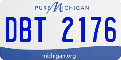 MI license plate DBT2176