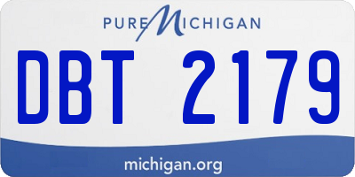 MI license plate DBT2179