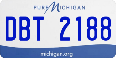 MI license plate DBT2188