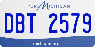 MI license plate DBT2579