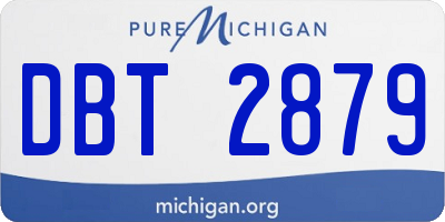 MI license plate DBT2879