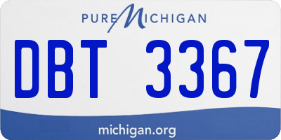 MI license plate DBT3367