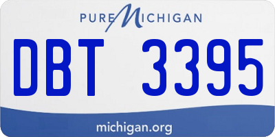 MI license plate DBT3395