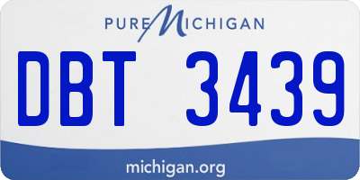 MI license plate DBT3439