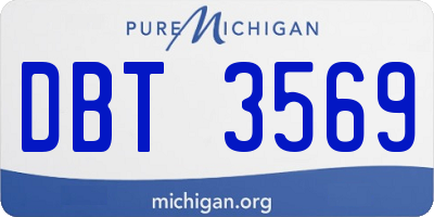 MI license plate DBT3569