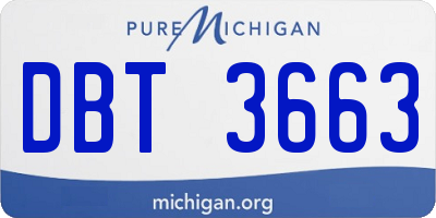 MI license plate DBT3663