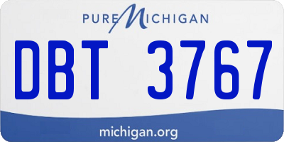 MI license plate DBT3767