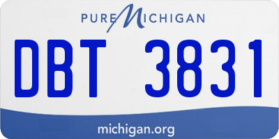 MI license plate DBT3831