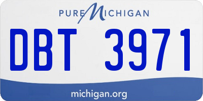 MI license plate DBT3971