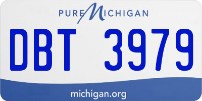 MI license plate DBT3979